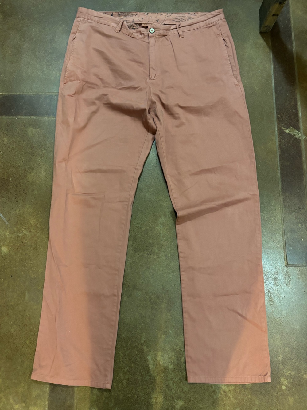 Southern Marsh Men’s 38x34 Rust flat front chino